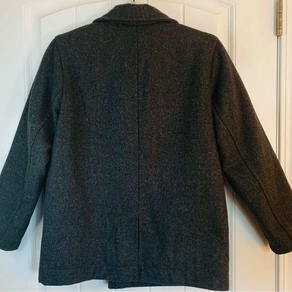 Old Navy Charcoal Grey Wool Peacoat - Picture 3 of 10